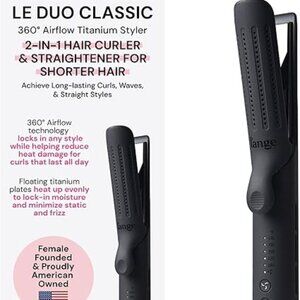L'ANGE HAIR Le Duo Standard 360° Airflow Styler 2-in-1 Curling Wand Iron Hair